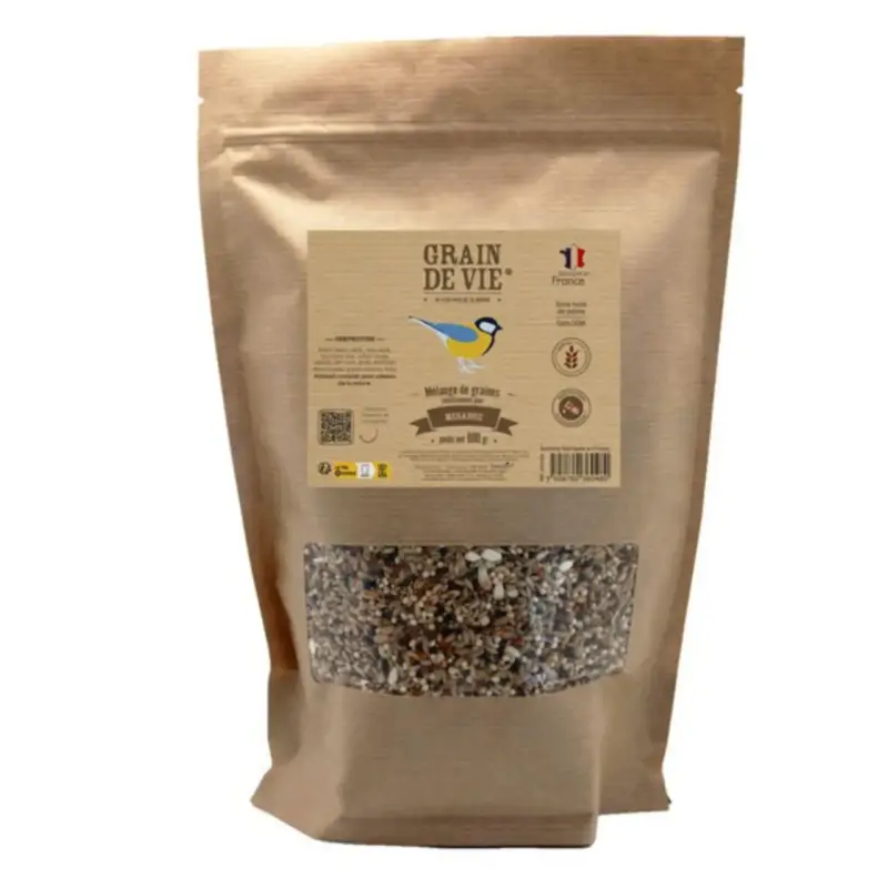 Meilleur Prix Mélange de graines premium pour mésanges Grain de Vie – 800 g