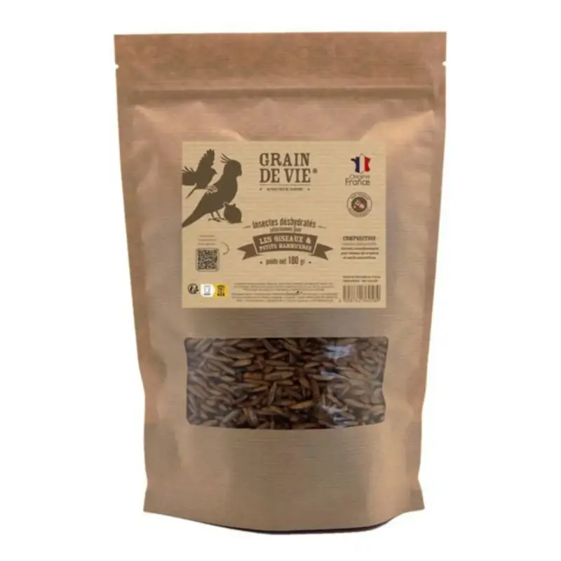 Affaire À Saisir Vers de farine pour oiseaux Grain de Vie – 1,2 L
