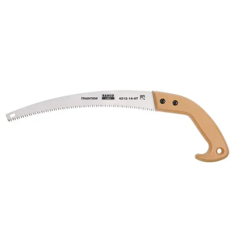 Scie arboricole bois sec ou dur à lame courbe marron de 36 cm Populaire