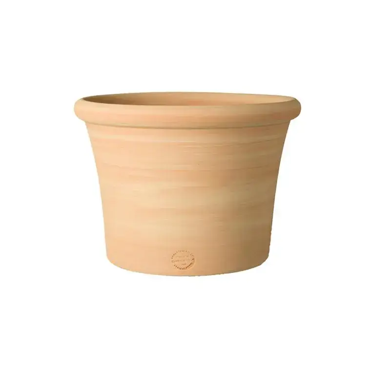 Pot Cocio Liso en terre cuite claire D53x H37 Dernier Modèle