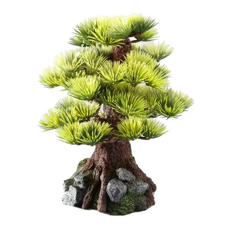 Prix Réduit Décor d&rsquo;aquarium bonsai médium coloris multicolore en résine de polyester – 15 cm