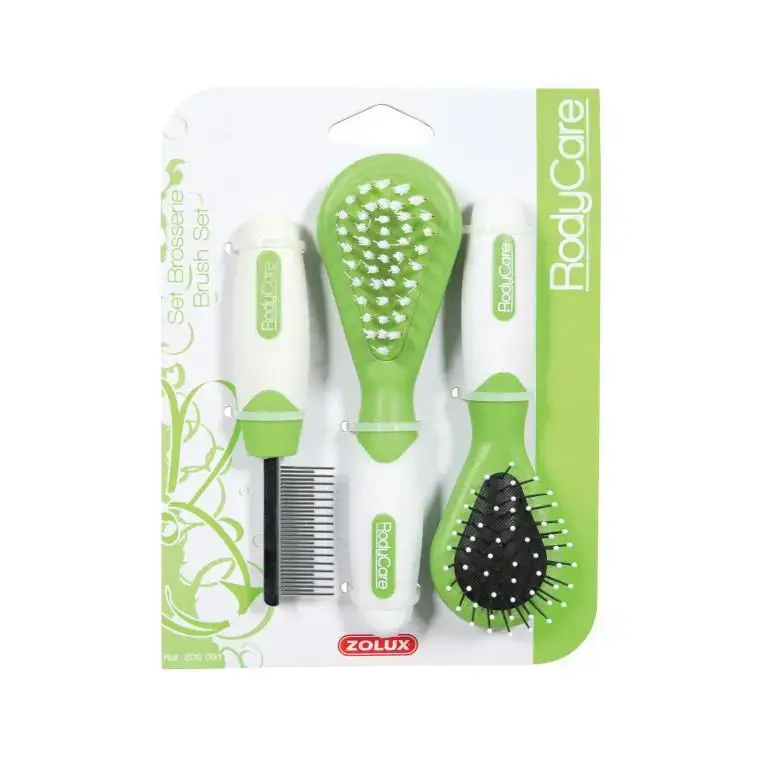Kit de brossage pour les rongeurs coloris vert Zolux RodyCare Seulement Aujourd&rsquo;hui