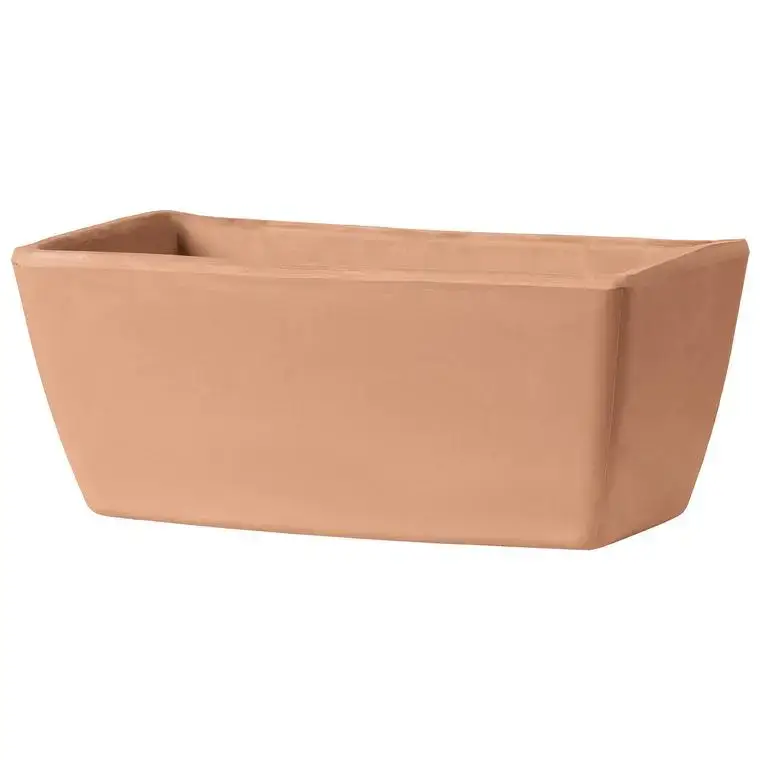 Nouveauté Jardinière bord lisse, couleur claire L42x P17,6x H15,6