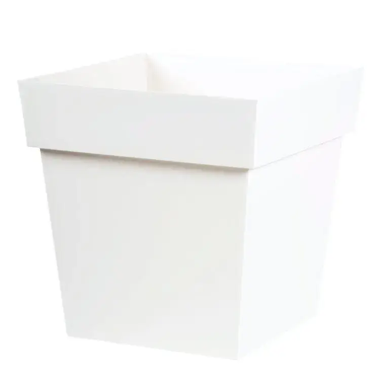 Pot Toscane Blanc L.39×39 x H.39 cm 38 litres Vente Directe