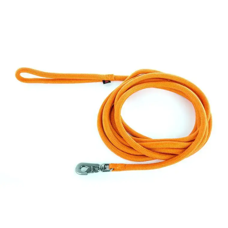 Prix Promo Longe ronde pour chien coloris orange 1,3 cm x 5 m