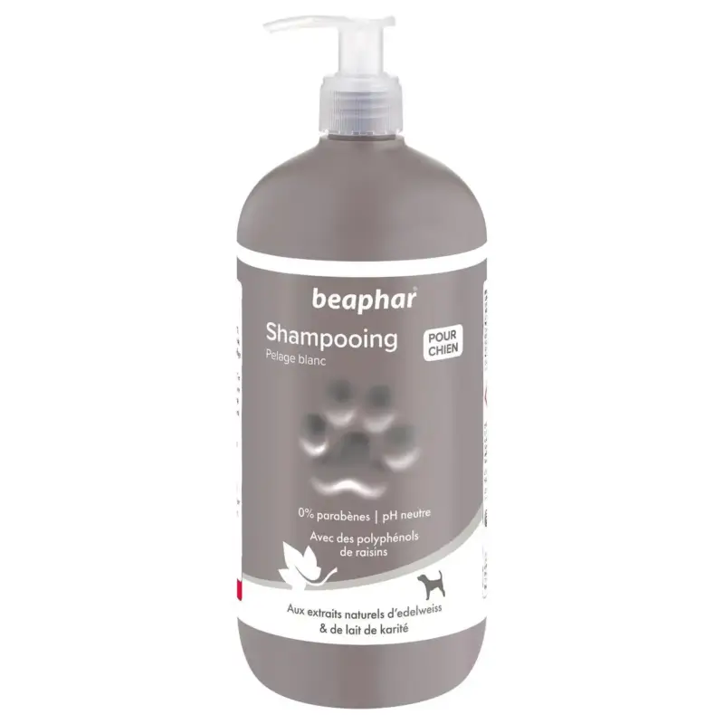 Shampoing Premium pelage blanc pour chien 750 ml Expédition Rapide
