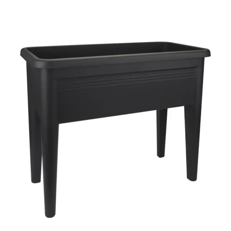 Vente Directe Potager sur pieds Green Basics Elho® coloris living noir 56 L – 75,5 x 36,5 x 65 cm