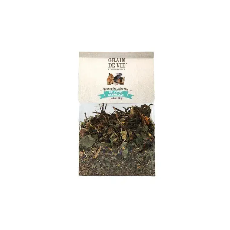Promotion Mélange du jardin pour petits mammifères Grain de Vie – 140 g