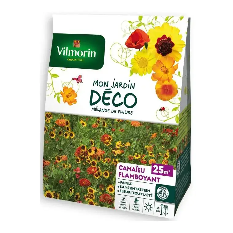 Mélange de fleurs Camaieu Flamboyant 25m2 Prix Choc