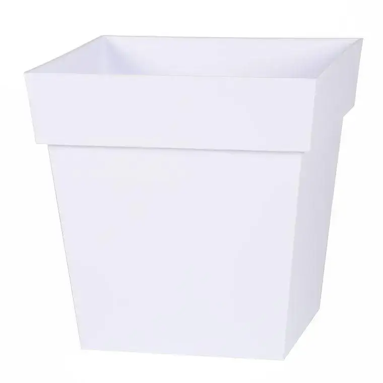 Seulement Aujourd&rsquo;hui Pot carre Toscane Blanc L32 x l32 x H32