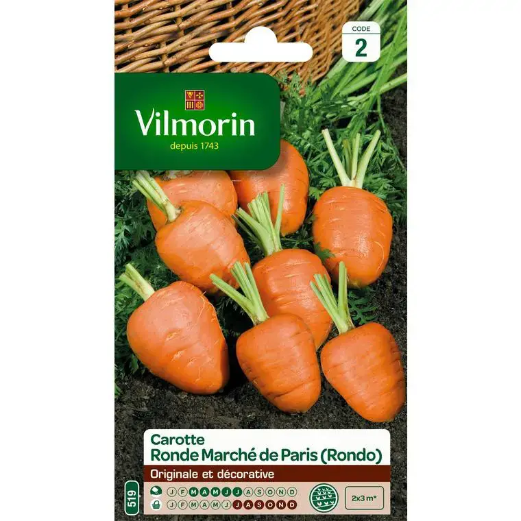 Soldes Graines de carotte ronde marché de Paris Vilmorin – graines à semer