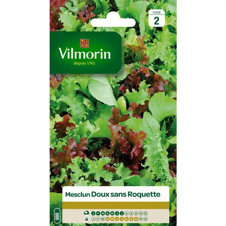 Prix Réduit Graines de mesclun doux sans roquette Vilmorin – graines à semer
