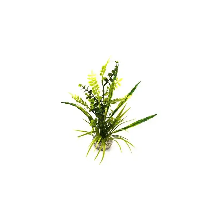 Herbe euca verte en plastique 30 cm Dernier Modèle