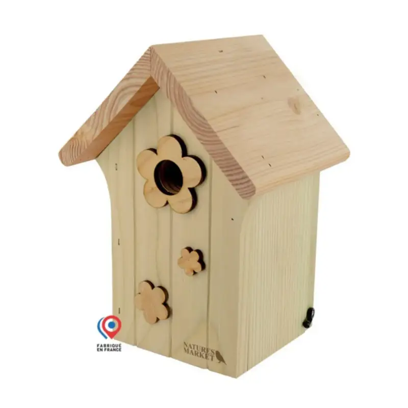 Nichoir le poupon pour mésanges bleues en bois 19 x 16 x 26 cm Seulement Aujourd&rsquo;hui