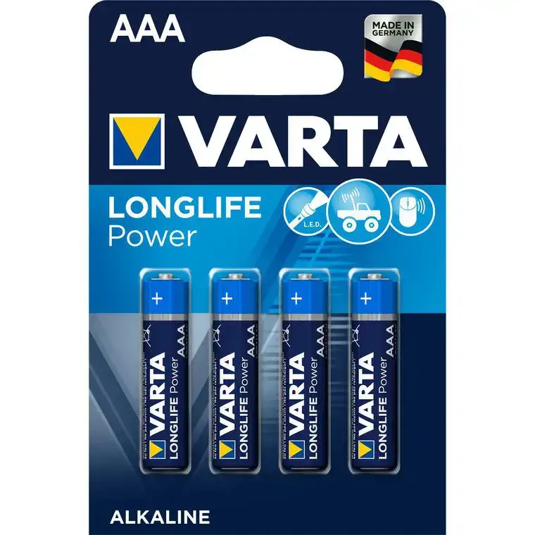 4 piles alcalines Longlife power AAA/LR03 Must-Have