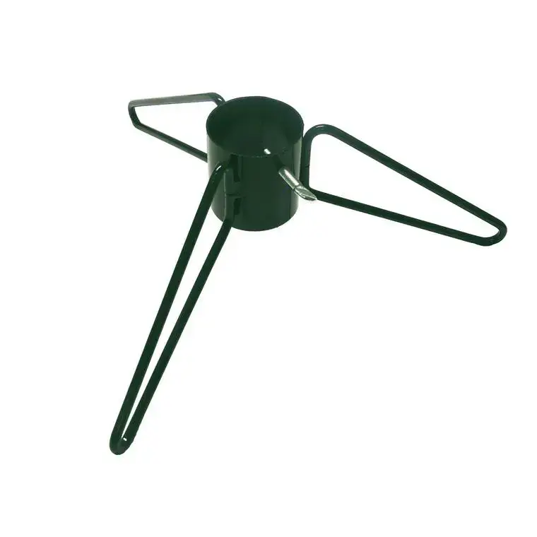 Pied de sapin vert rond en fer Ø tube de 7 cm Remise