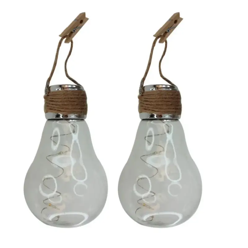 Vente Directe 2 ampoules solaires décoratives à suspendre