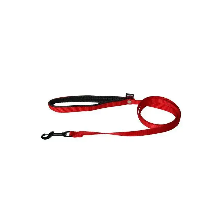 Authentique Laisse chien nylon 16 mm / 120 cm rouge