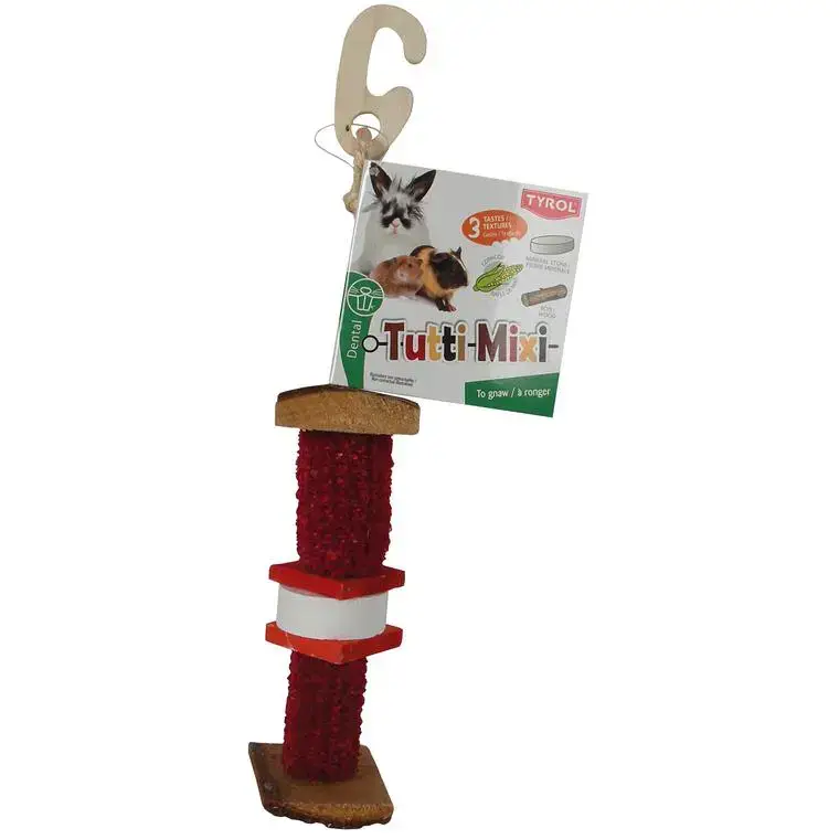 Promotion Saisonnière Brochette de pierre minérale pour rongeurs 15 cm