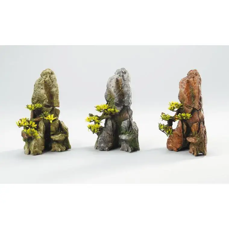 Assortiment de décors avec bonsaï pour aquarium 17,2 cm Marque