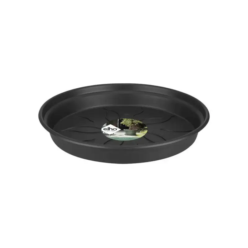 Haute Qualité Soucoupe Green Basics 14 cm noire ELHO