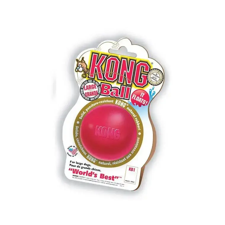 Jouet Chien Kong 7cm ball Large rouge Vente Flash