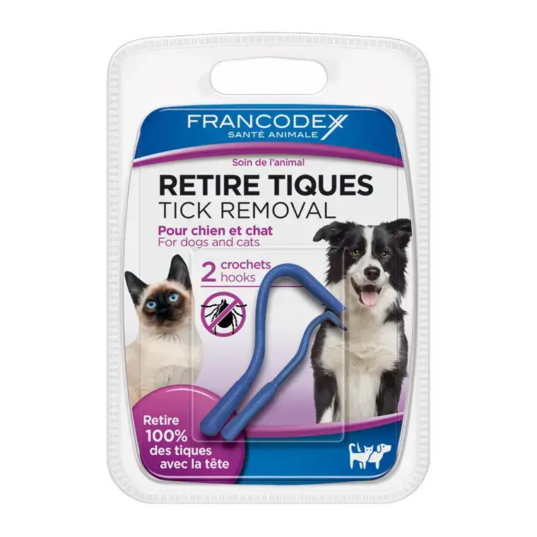 Retire Tiques pour chien et chat – 2 pièces Jusqu&rsquo;à Épuisement Des Stocks