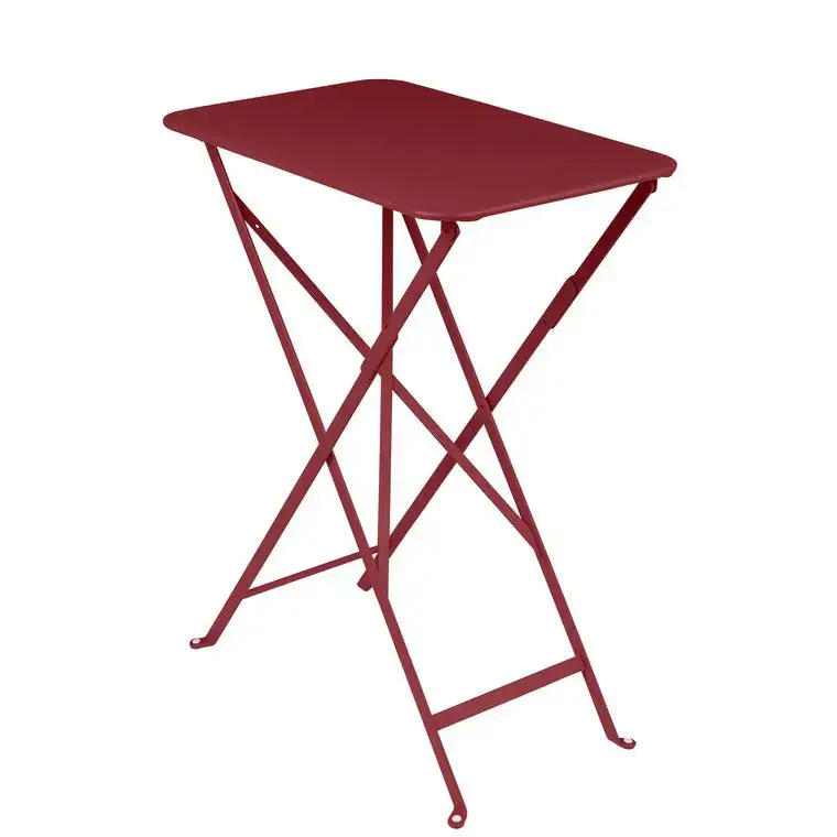 Nouvelle Collection Table pliante Bistro coloris piment en acier Fermob – 37 x 57 x 74 cm