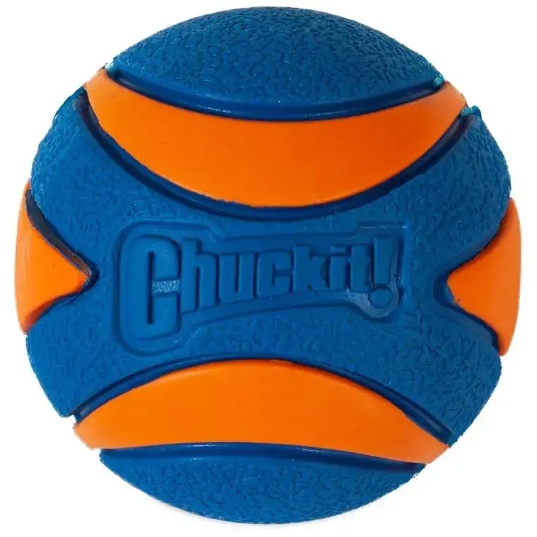 Balle pour chien bleue caoutchouc Chuckit! Ultra Squeaker Ball – Taille Medium Remise