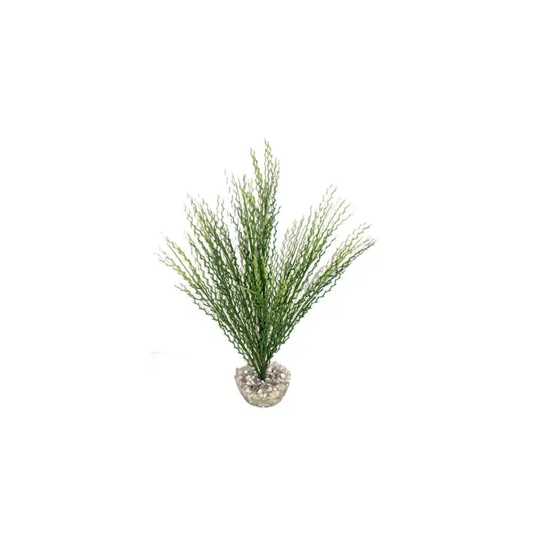 Herbe corail verte en plastique moyen modèle 22 cm Haute Qualité