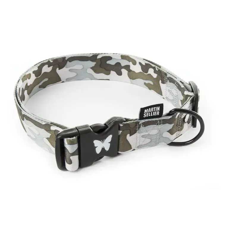 Collier Camouflage gris pour chien – 4×75/90 cm Meilleur Choix
