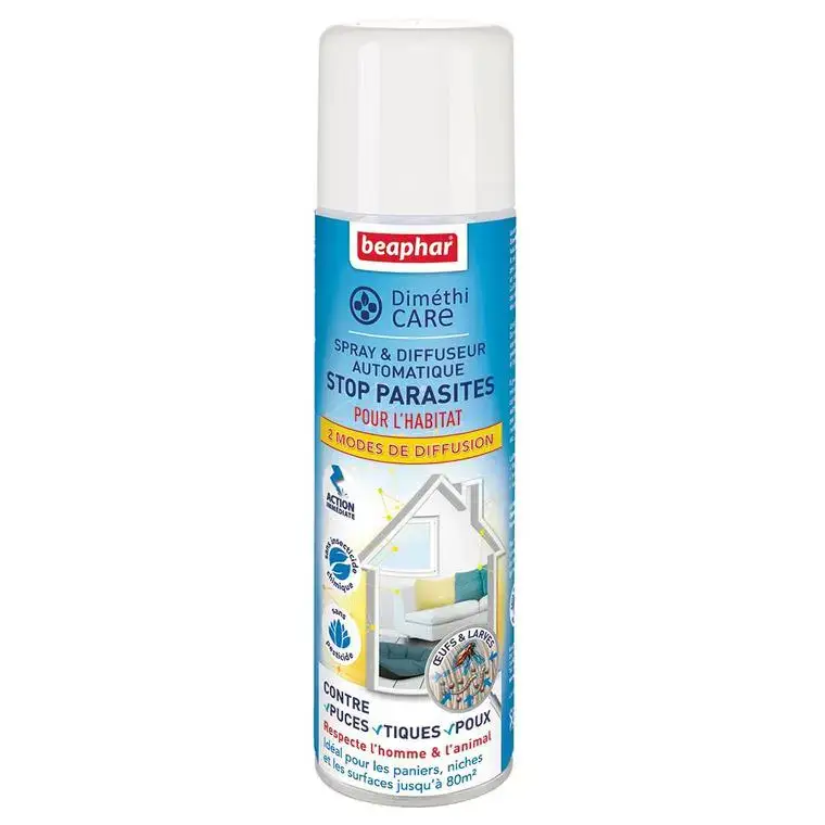 Soldes Spray et Diffuseur automatique Diméthicare stop parasites – 250 ml