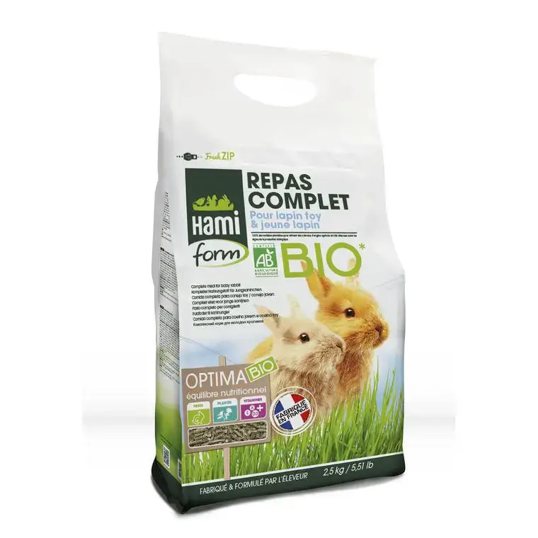 Prix Bas Premium optima bio pour lapin toy et lapereaux 2,5 kg