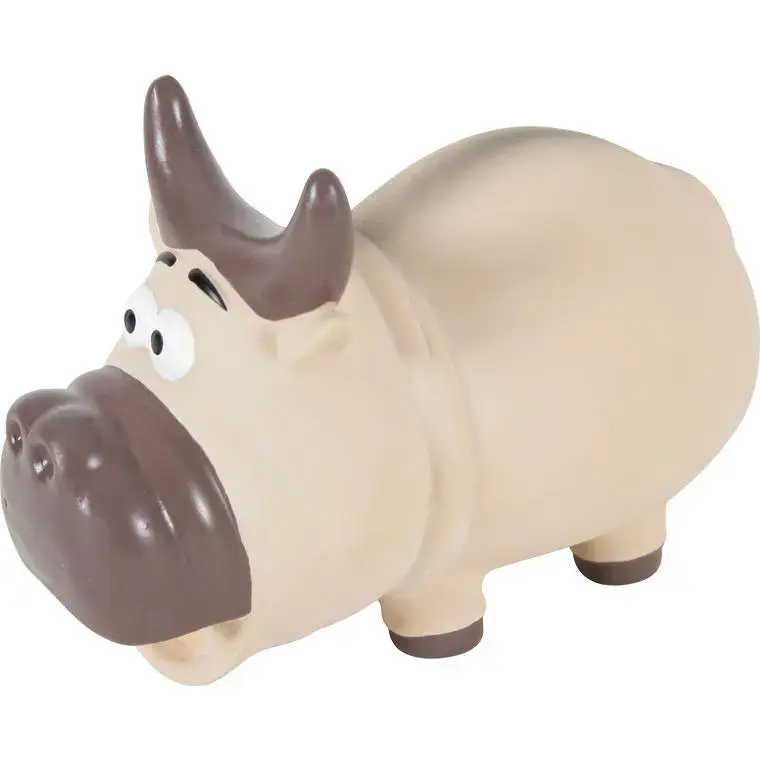 Commander Vite Jouet sonore pour chien en latex El Toro beige 14 cm