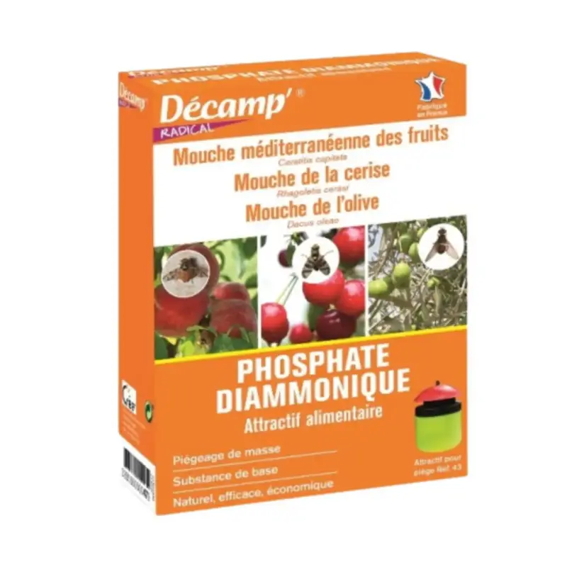 Phosphate diammonique pour mouches méditerranéennes 125 g 4,5x12x21 cm Acheter Direct