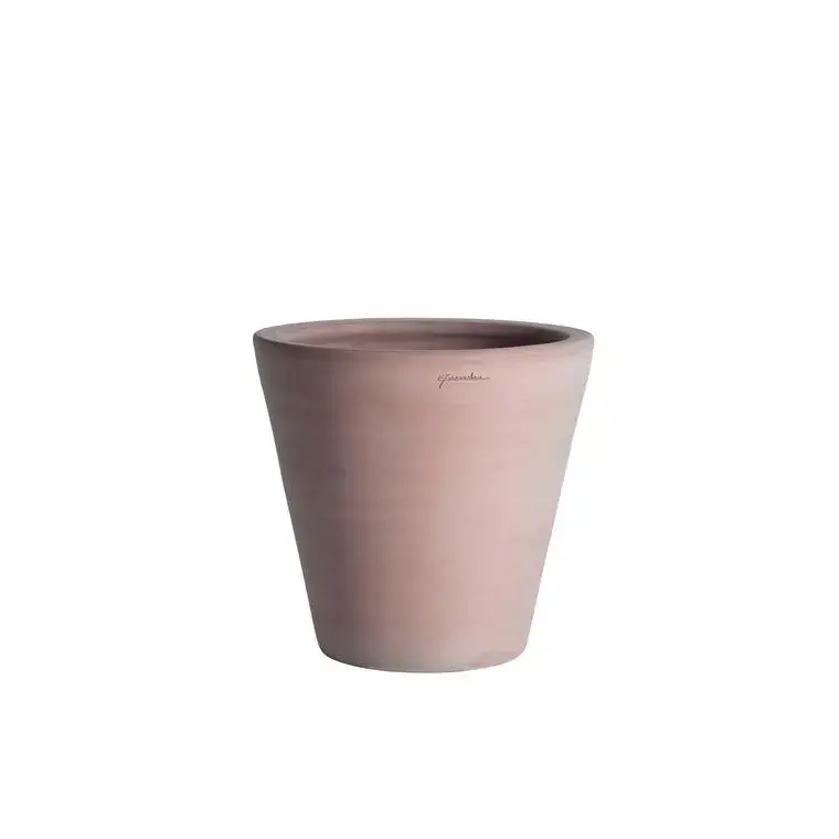 Usine Directe Pot Cuvier contemporain en terre claire H 62 x Ø 63 cm