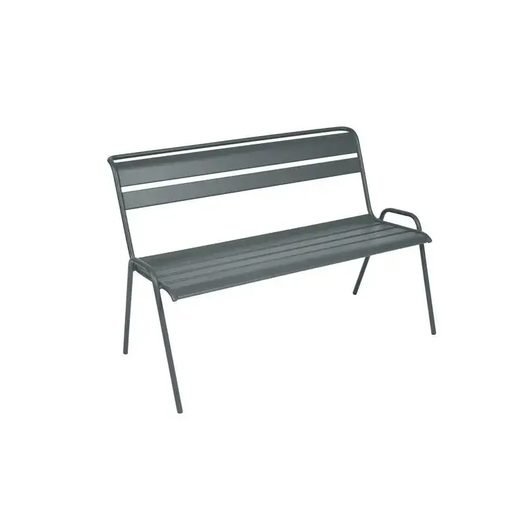 Satisfait Ou Remboursé Banc de jardin 2 à 3 places coloris gris orage Monceau Fermob – 116 cm