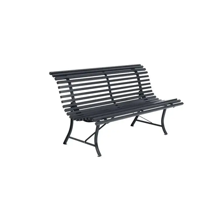 Commande En Gros Banc en acier coloris carbone Louisiane Fermob – 150 x 71 x 81 cm