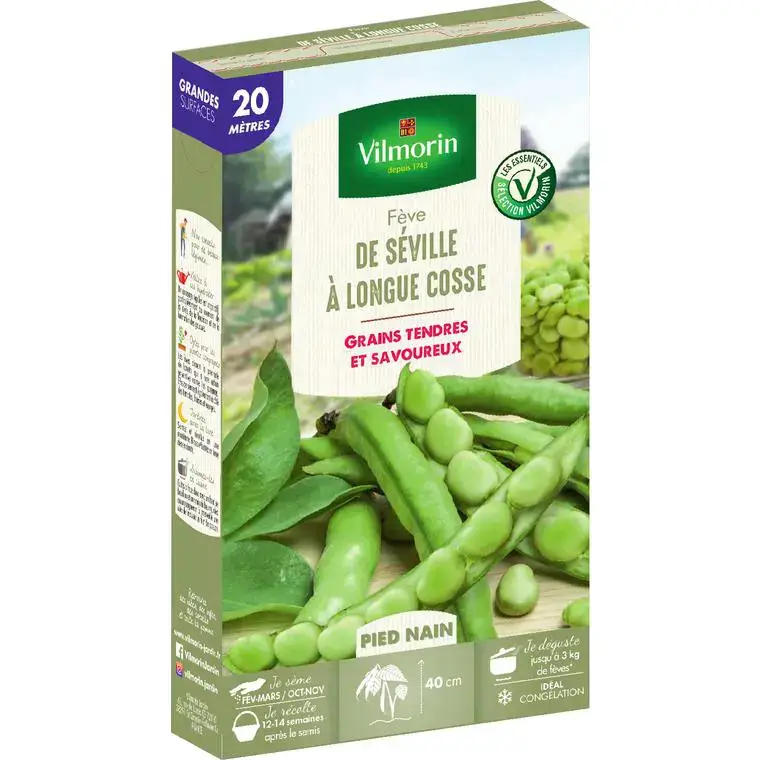 Graines de fève de Séville Vilmorin – graines à semer Satisfait Ou Remboursé