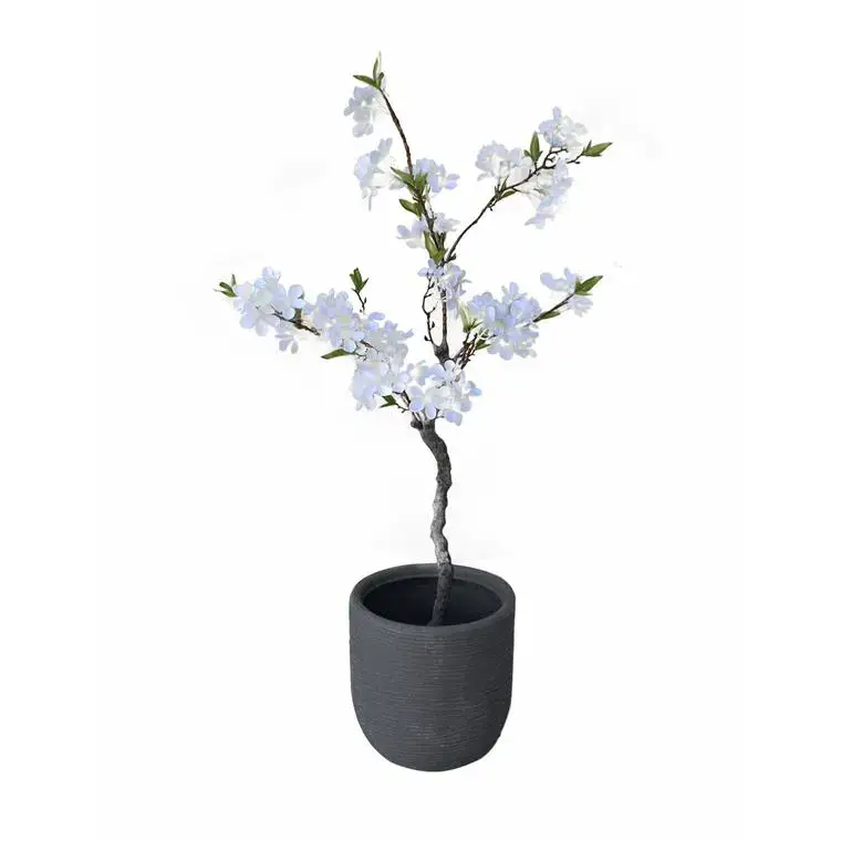 Pot rond Granit gris Ø 27 x 26 cm de 12 L Achetez Aujourd&rsquo;hui