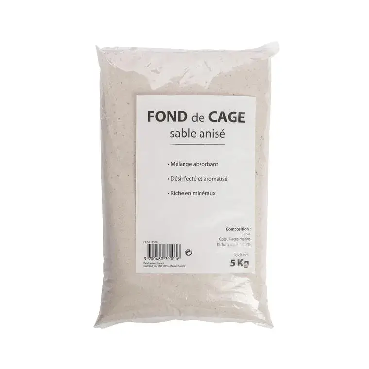 Pas Cher Fond de cage en sable anisé Grain de Vie -5 kg