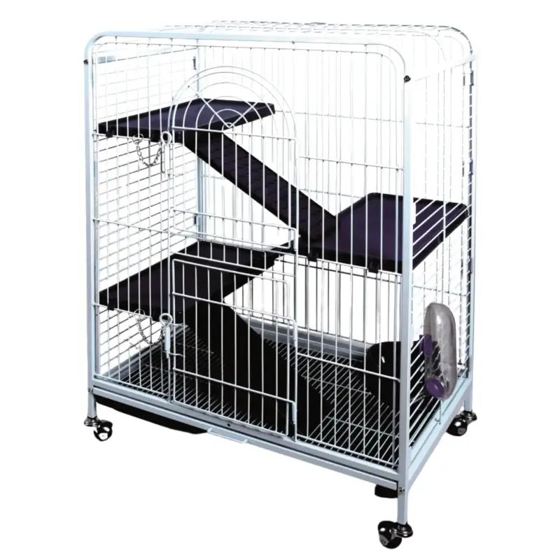Commande En Gros Cage tower pour rongeurs bleue 64x44xH93 cm