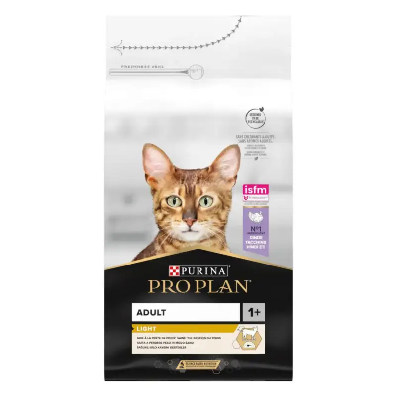Prix Cassé Croquette pour chat adulte light à la dinde et riz Pro Plan - 1,5kg