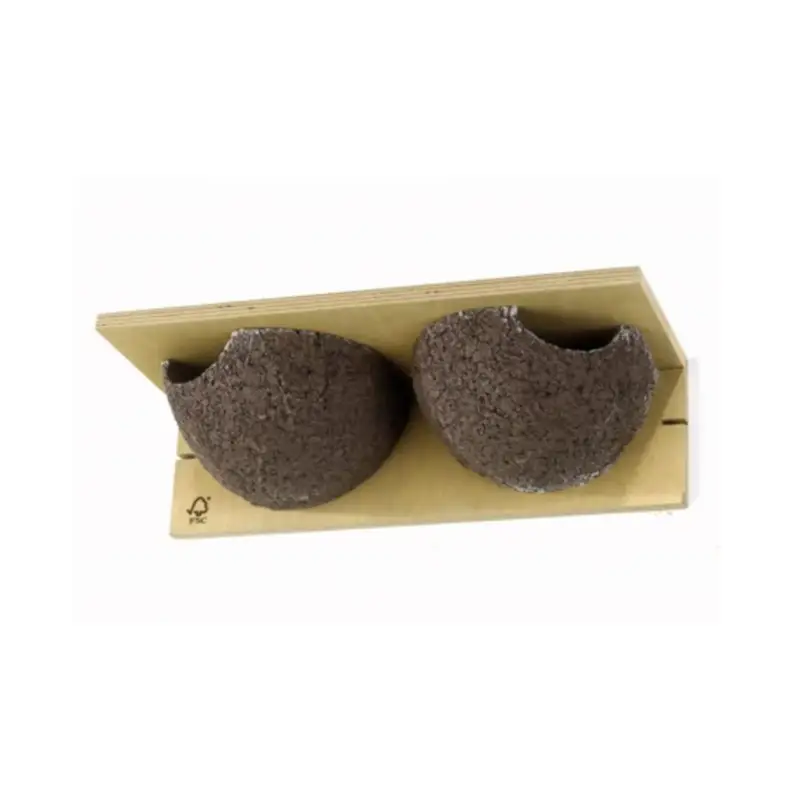 Nichoir pour hirondelles de fenêtre en béton de bois coloris marron Natures Market Santa Cruz – 38 x 16 x 11 cm Offre Exclusive