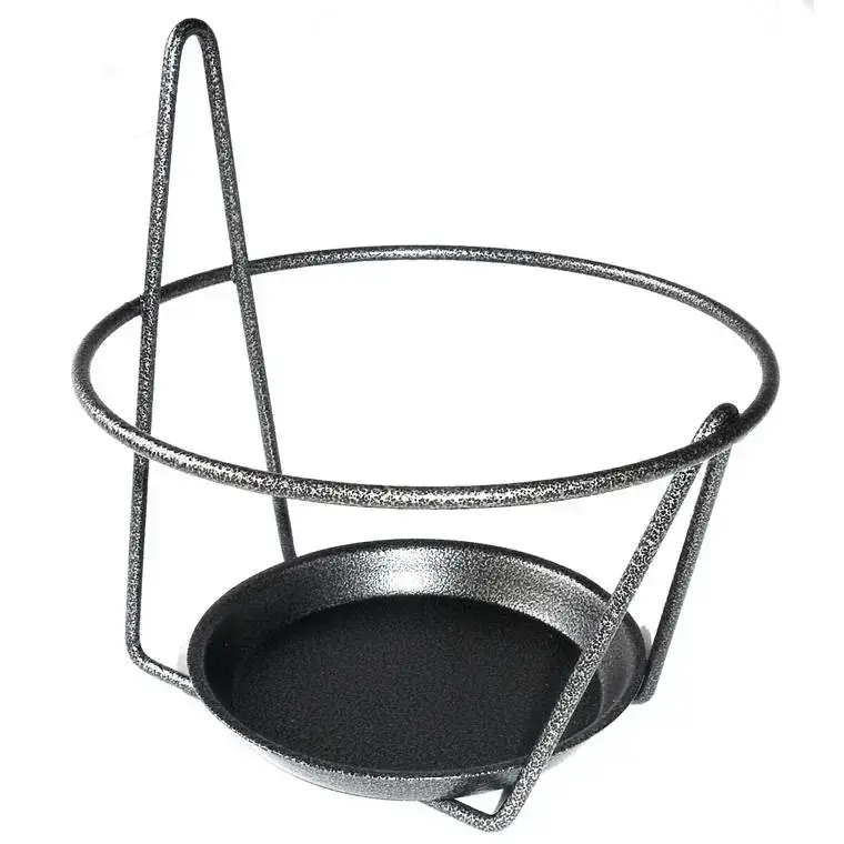 Soldes Porte pot mural soucoupe gris Ø 20/22 cm