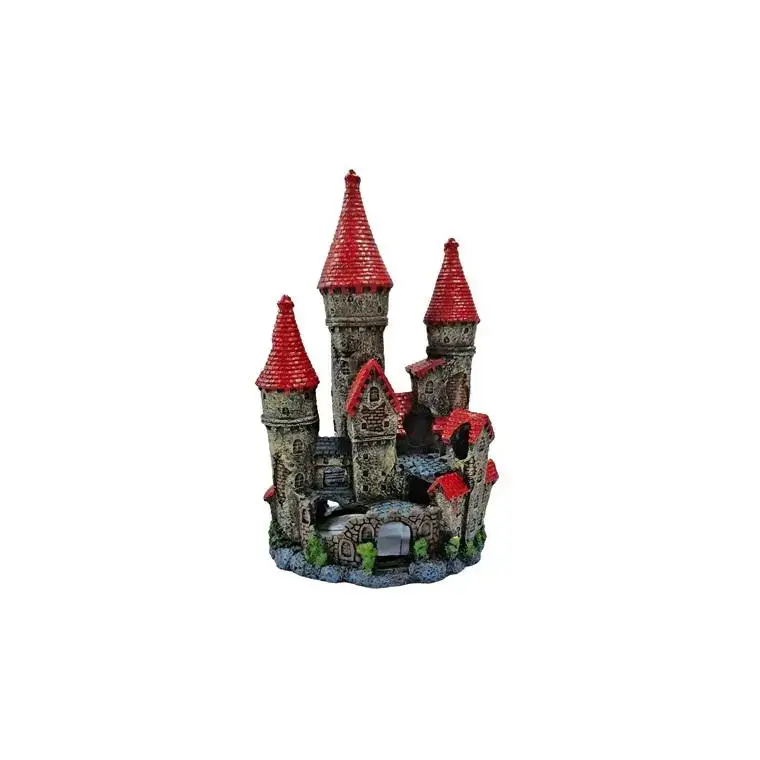 Vente Directe Déco Led Bulles Château Résine 11x12x21 cm
