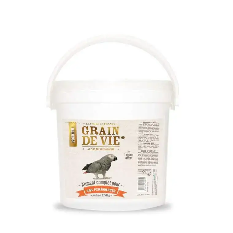 Aliment complet pour perroquet Grain de Vie – 2,750 kg Offre Spéciale