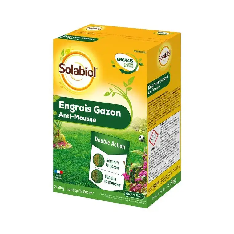 Engrais Gazon Anti-mousse 3,2 kg 11x19x27 cm Meilleur Choix