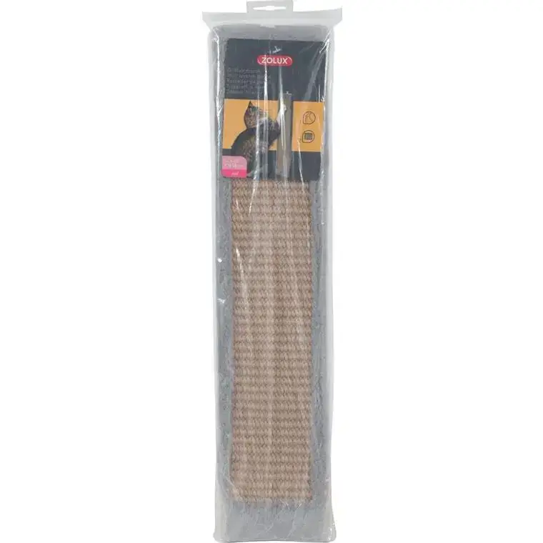 Acheter Direct Griffoir mural à fixer en contreplaqué gris et chanvre – 12 x 2,5 x 56 cm
