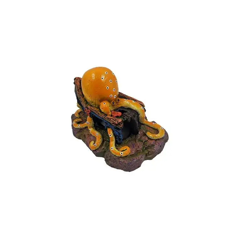 Déco Led Octopus Résine 16x11x10 cm Usine Directe